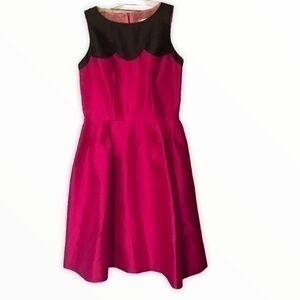 Lotus Grace pink black semi formal dress